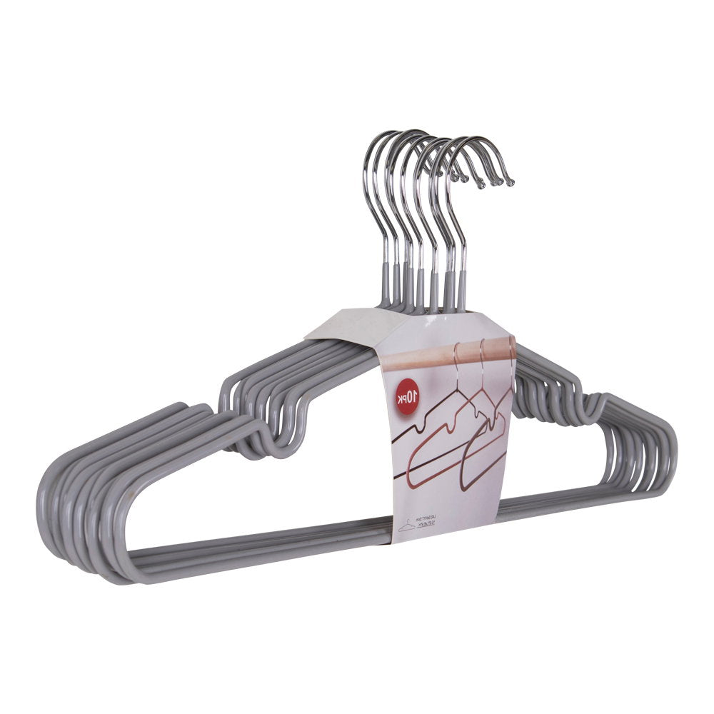 Kya Kleiderbügel 10er-Set – Metall Grau – Ansicht 3