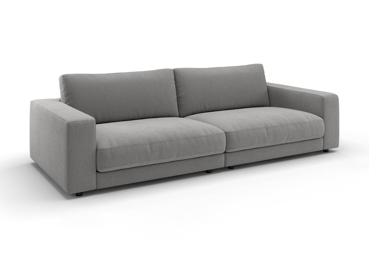 Skagen 3-Sitzer-Sofa in Feincord Grau