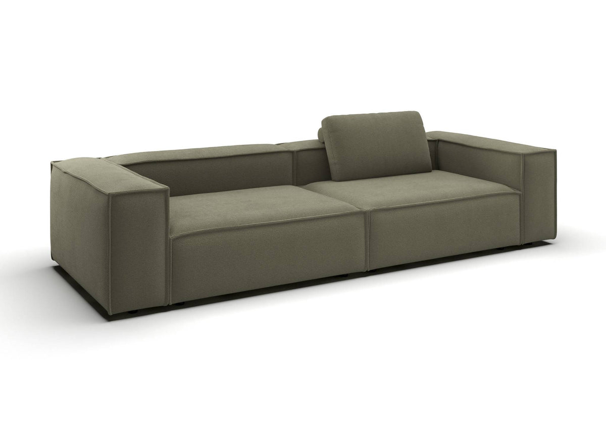 Bergen 3-Sitzer-Sofa in Feincord Oliv