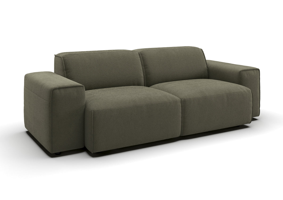 Lund 2,5-Sitzer-Sofa in Feincord Oliv