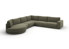 Skagen Wohnlandschaft rund in Feincord Oliv, Ecke links