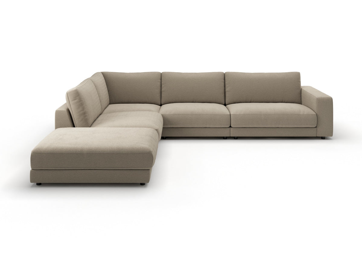 Skagen Wohnlandschaft in Feincord Sand, Ecke links – Ansicht von vorn
