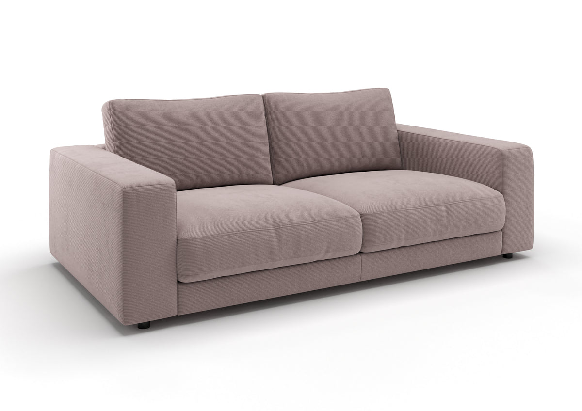 Skagen 2-Sitzer-Sofa in Feincord Altrosa