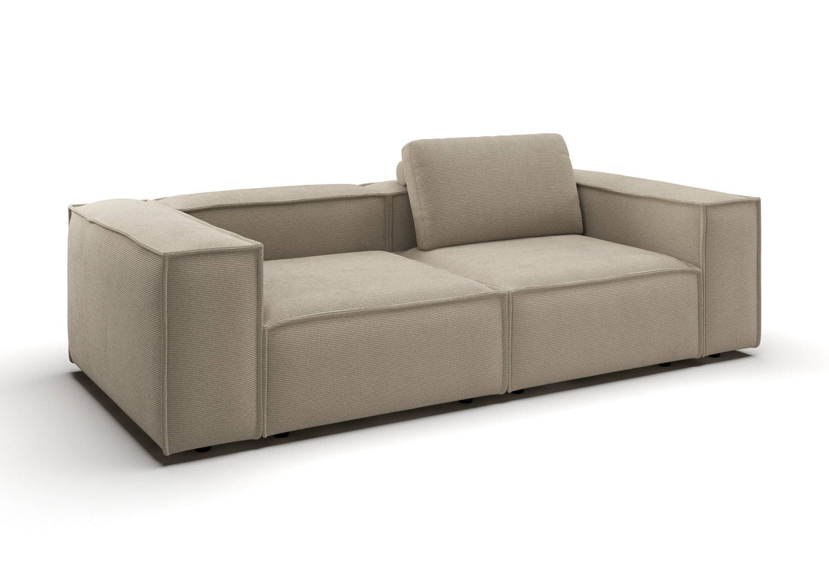Bergen 2-Sitzer-Sofa in Feincord Sand