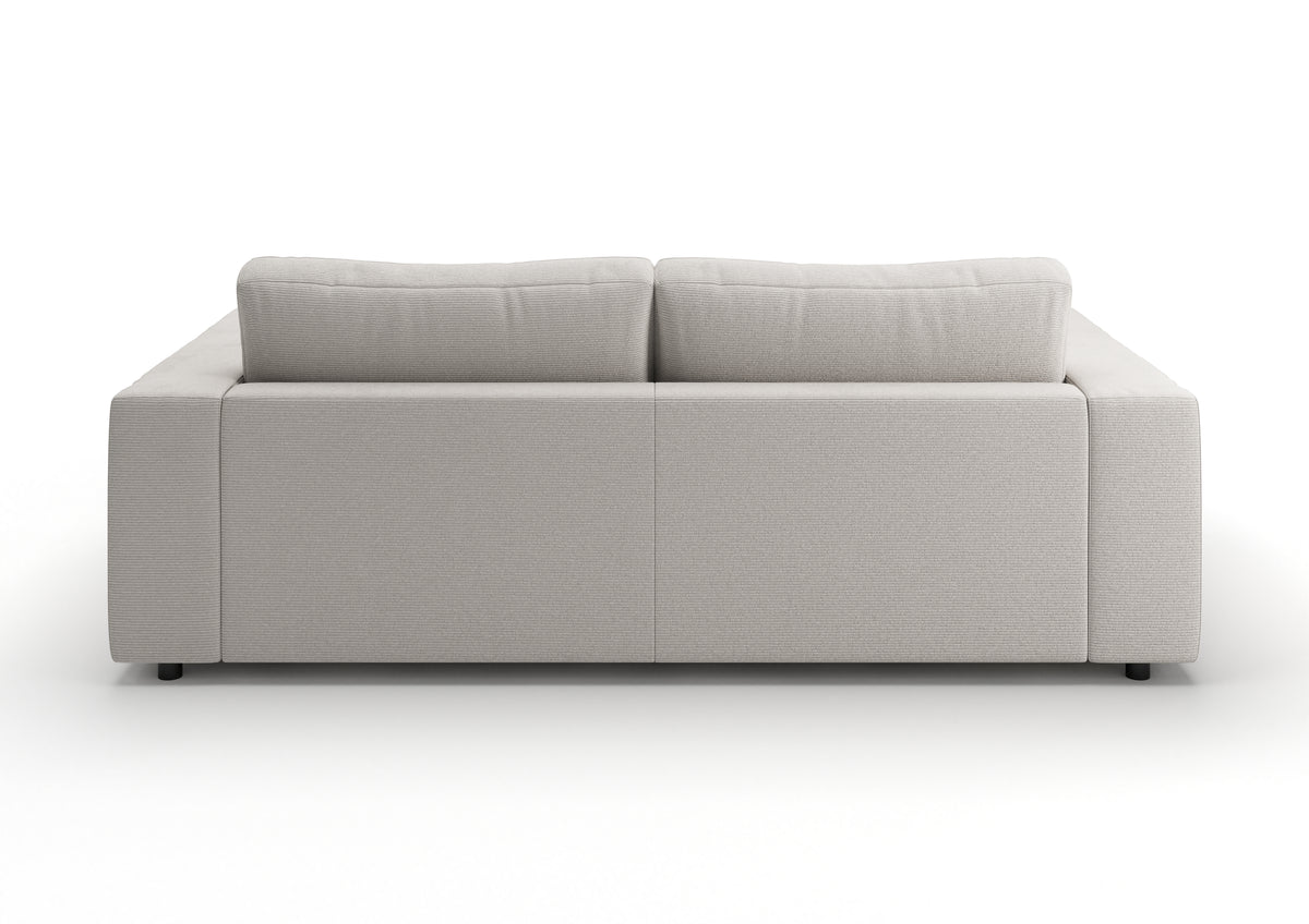 Skagen 2-Sitzer-Sofa in Feincord Weiß – Rückansicht