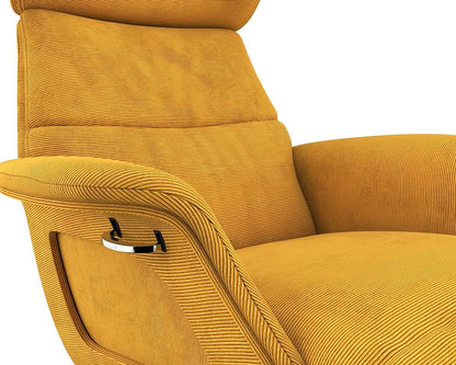 Clement Chaiselongue - Cord - Mustard Yellow
